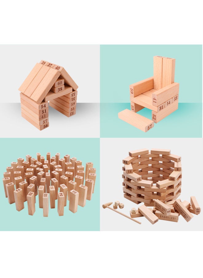 Big Hand In Hand Children's Toy Large Digital Text Stacked High Draw Building Blocks Parent-Child Game Educational Toys-Color:Ali -60 Pure Digital Stack -9147-Specifications:Different Specifications