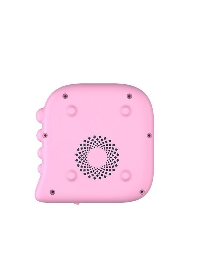 Educational Enlightenment Card Early Education Machine Children's Toy Qizhi English Card Machine Learning Machine Audio Puzzle-Color:Pink Dinosaur (English Version)