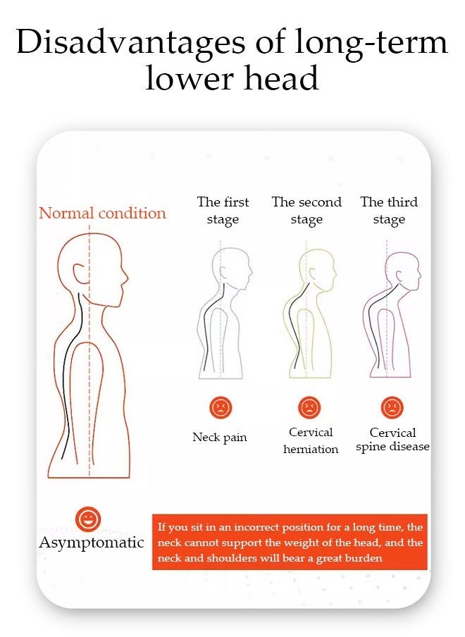 Neck Stretcher,Neck Brace,360 Degree Adjustable Neck Support. Ergonomic Cervical Traction Device for Aligning Neck. Neck Posture Corrector for Neck Pain Relief, Spinal Decompression.
