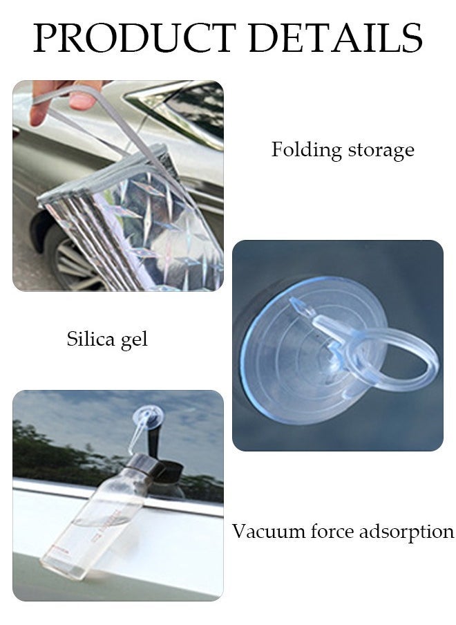 5-Piece Windshield Sunshade Set for SUV Car Window Shade Front Windshield Shades UV Rays Sun Visor Protector Easy to Use Fits Windshields Keep Car Cool