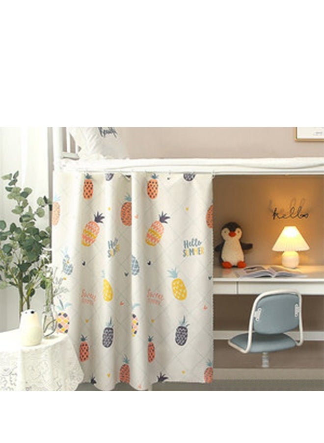 Dormitory Bed Curtain, Single Bed Tent Curtain for Dust-Proof and Canopy-like Experience, Privacy Protection Canopy Student Print Curtains, Perfect for Single Sleeper Bunk Beds in Student Dormitories (2 Panels )