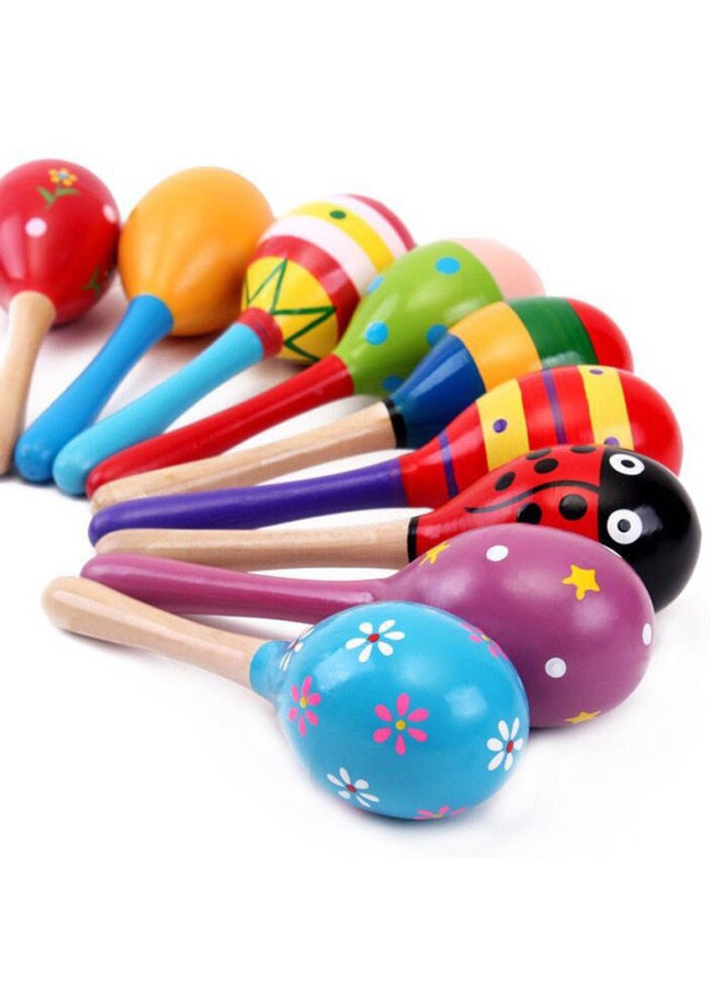 Baby Toys Baby Early Education Rustling Hammer Music Percussion Toy Sand Ball Children's Toy Musical Instrument Rustling-Color:Supports Remarks Color -Specifications:Large Sand Hammer (20cm)
