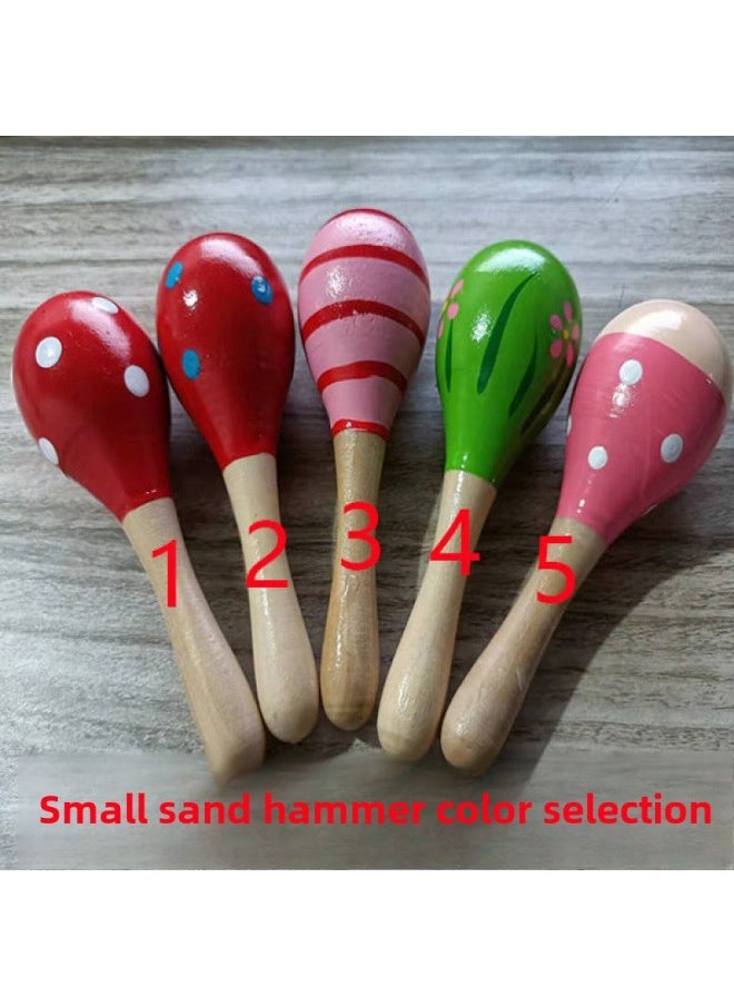 Baby Toys Baby Early Education Rustling Hammer Music Percussion Toy Sand Ball Children's Toy Musical Instrument Rustling-Color:Supports Remarks Color -Specifications:Large Sand Hammer (20cm)
