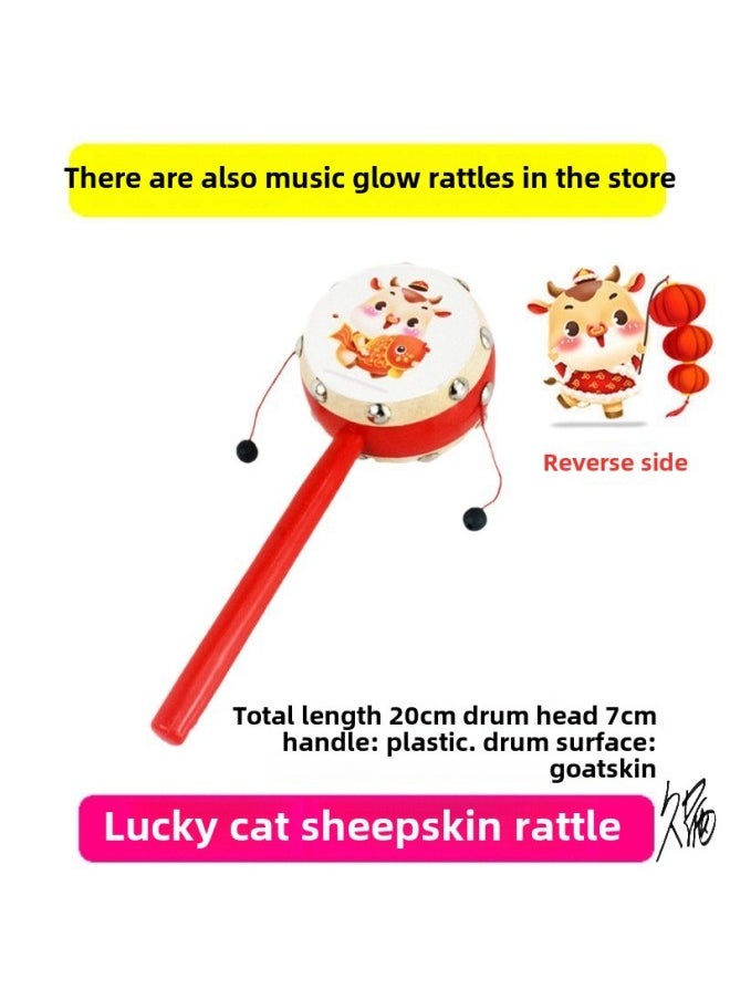 Rattle Baby Can Bite Diy Home Traditional Rattle Newborn Rattle Toy Baby 0-1-2 Years Old-Color:Classic Rattle + Rainbow Rattle + Soft Rubber Bell Ball