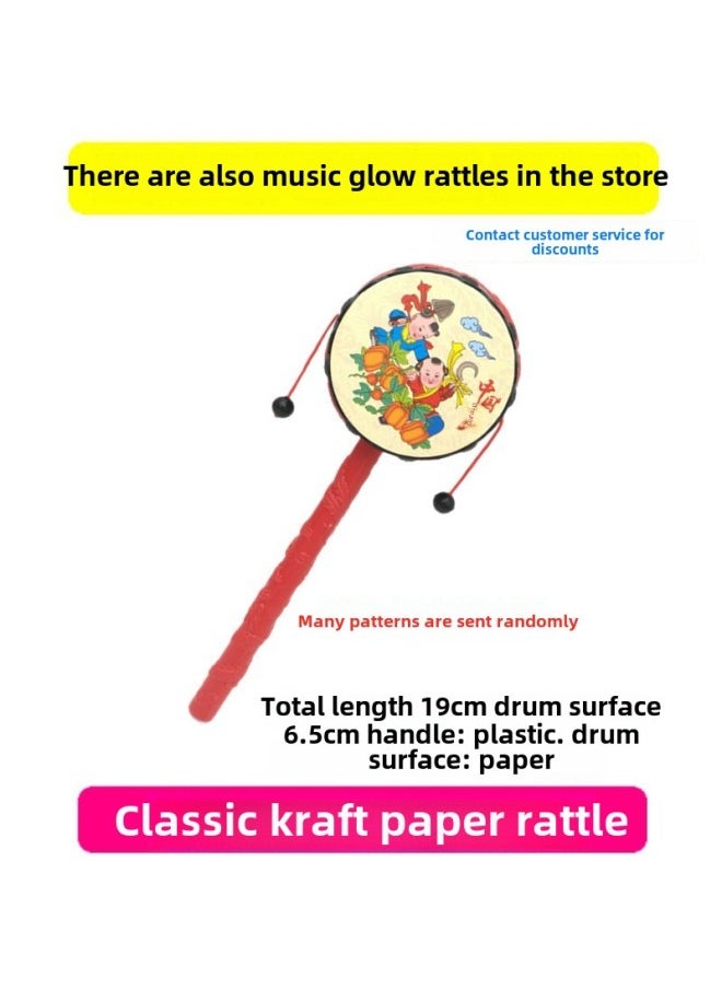 Rattle Baby Can Bite Diy Home Traditional Rattle Newborn Rattle Toy Baby 0-1-2 Years Old-Color:Classic Rattle + Rainbow Rattle + Soft Rubber Bell Ball