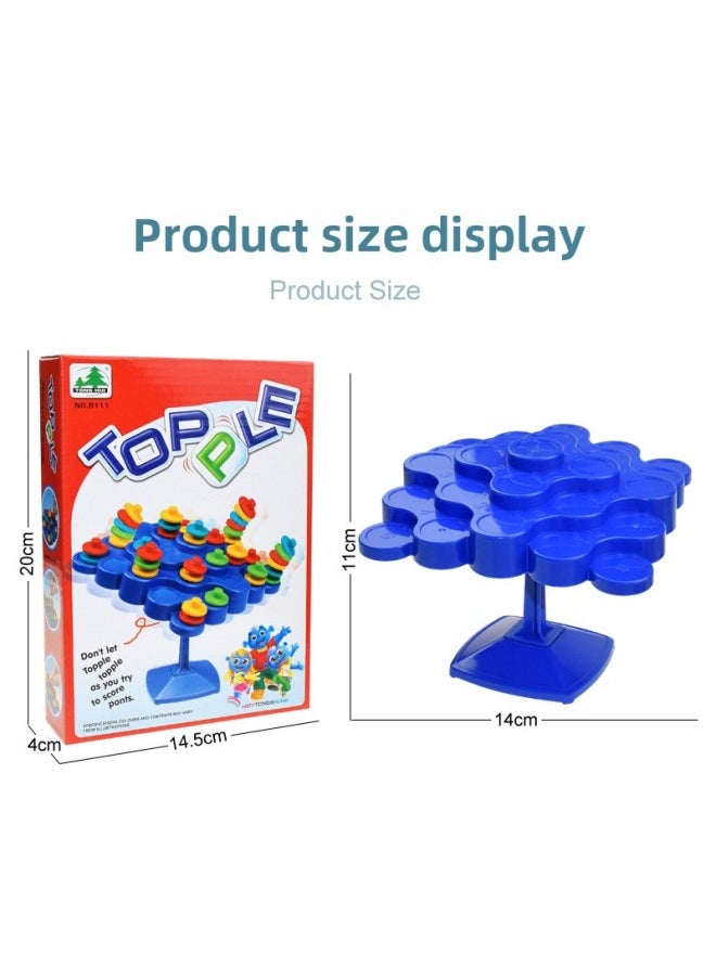 Frog Balance Tree Astronaut Children's Educational Table Game Toy Multiplayer Interactive Stacking Fun Toy-Color:Balanced Topta (5th Floor)