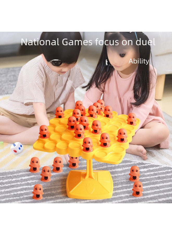 Frog Balance Tree Astronaut Children's Educational Table Game Toy Multiplayer Interactive Stacking Fun Toy-Color:Balanced Topta (5th Floor)