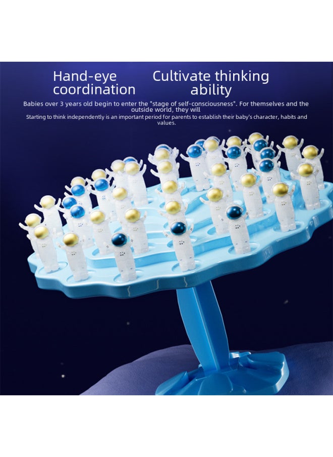 Frog Balance Tree Astronaut Children's Educational Table Game Toy Multiplayer Interactive Stacking Fun Toy-Color:Balanced Topta (5th Floor)