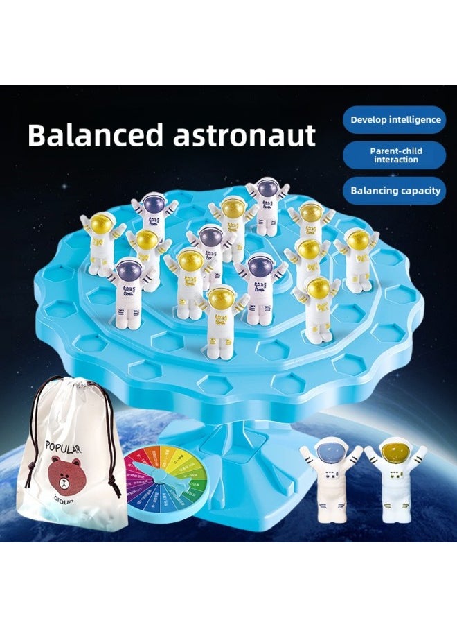 Shake Sound Explosions Children's Balance Astronaut Frog Balance Tree Stacking Music Benefit Intelligence Early Education Game Desktop Battle-color:Balance Spaceman-Green (48 Spaceman)