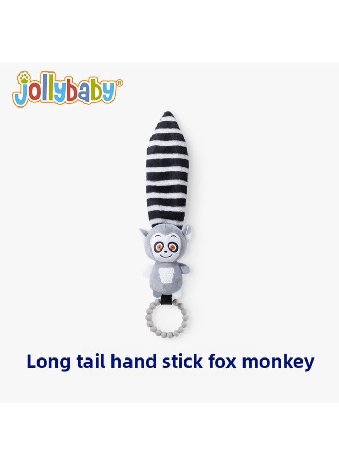 Jollybaby Hand Crank 0-3 Years Old Baby Grip Training BB Stick Toy Puzzle Early Education Toy Hand Crank-Color:Hand Stick Lemur