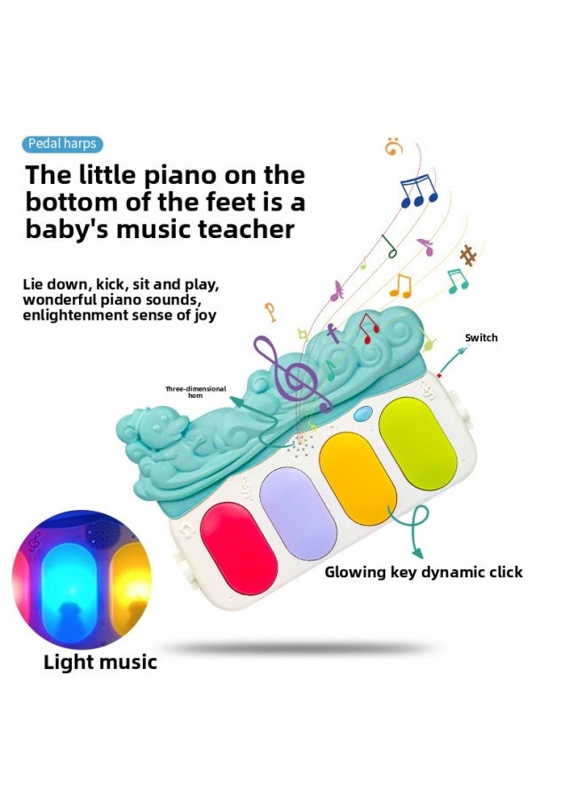 Baby Toys Sonic Baby Toddler Piano Gym Rack Puzzle Early Education Boys And Girls Newborn 0-1 Years Old-Color:0316 Forest Animals-Green [English E-Commerce Box] 1230g