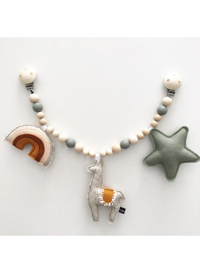 Ins Decorative Nordic Baby Bracelet Pacifier Clip Pacifier Chain Molar Educational Toy Baby Car Clip Bracelet-Color:Baby Car Clip: 13