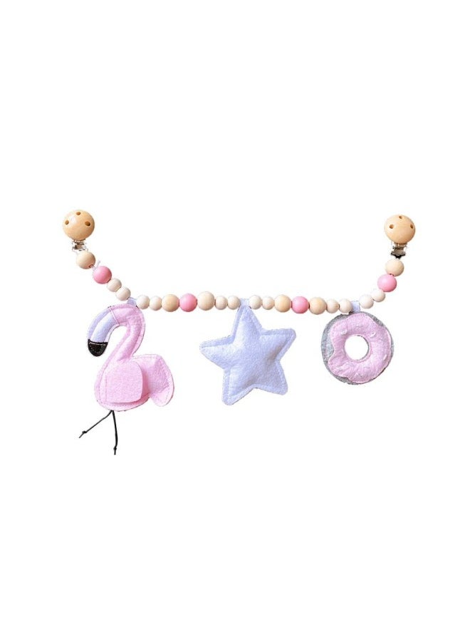 Ins Decorative Nordic Baby Bracelet Pacifier Clip Pacifier Chain Molar Educational Toy Baby Car Clip Bracelet-Color:Baby Car Clip: 13