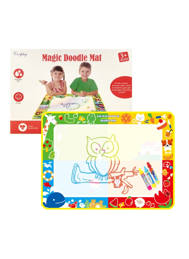 Children's Painting Toys Magic Water Canvas Large Graffiti Puzzle Writing Cloth Bag 100*70cm-Color:CP2307 Boxed (Standard 3 Pens)