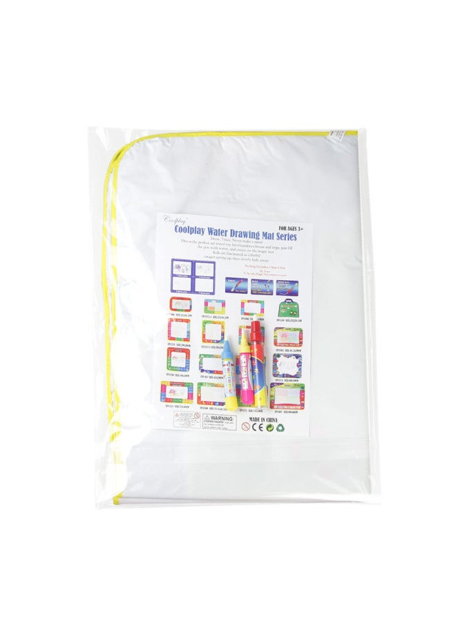 Children's Painting Toys Magic Water Canvas Large Graffiti Puzzle Writing Cloth Bag 100*70cm-Color:CP2307 Boxed (Standard 3 Pens)