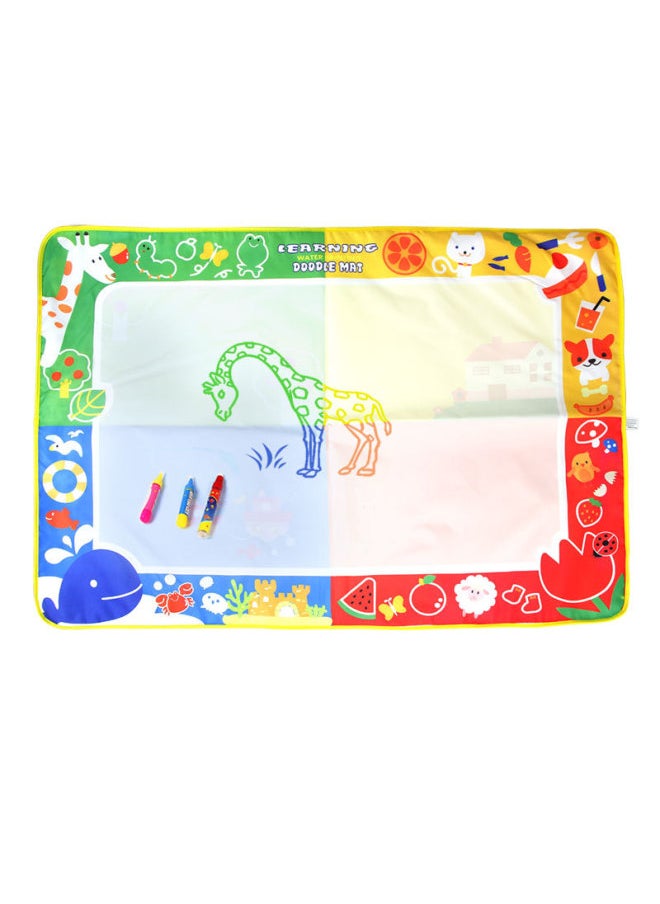 Children's Painting Toys Magic Water Canvas Large Graffiti Puzzle Writing Cloth Bag 100*70cm-Color:CP2307 Boxed (Standard 3 Pens)