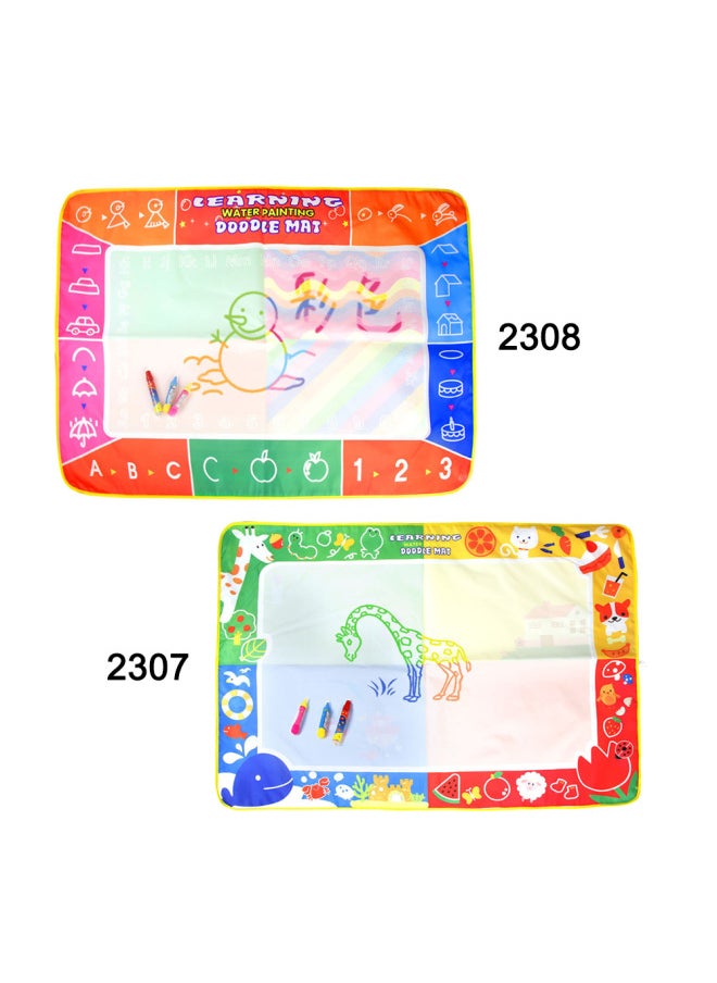 Children's Painting Toys Magic Water Canvas Large Graffiti Puzzle Writing Cloth Bag 100*70cm-Color:CP2307 Boxed (Standard 3 Pens)