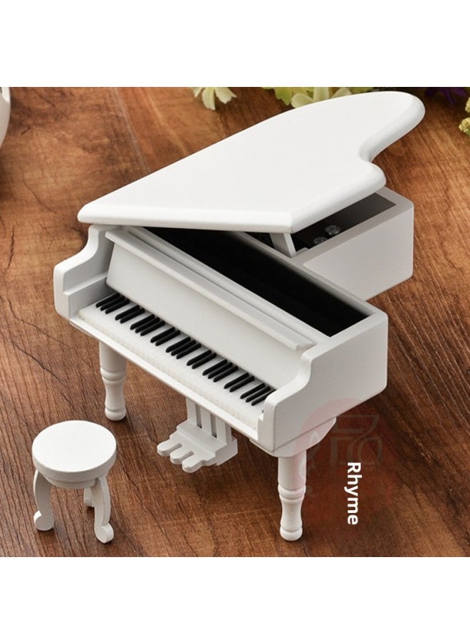 Supply Wooden Grand Piano Simulation Music Box Music Box Crafts Home Ornaments Holiday Gifts-Color:Blande-Dimensions:Track: To Alice