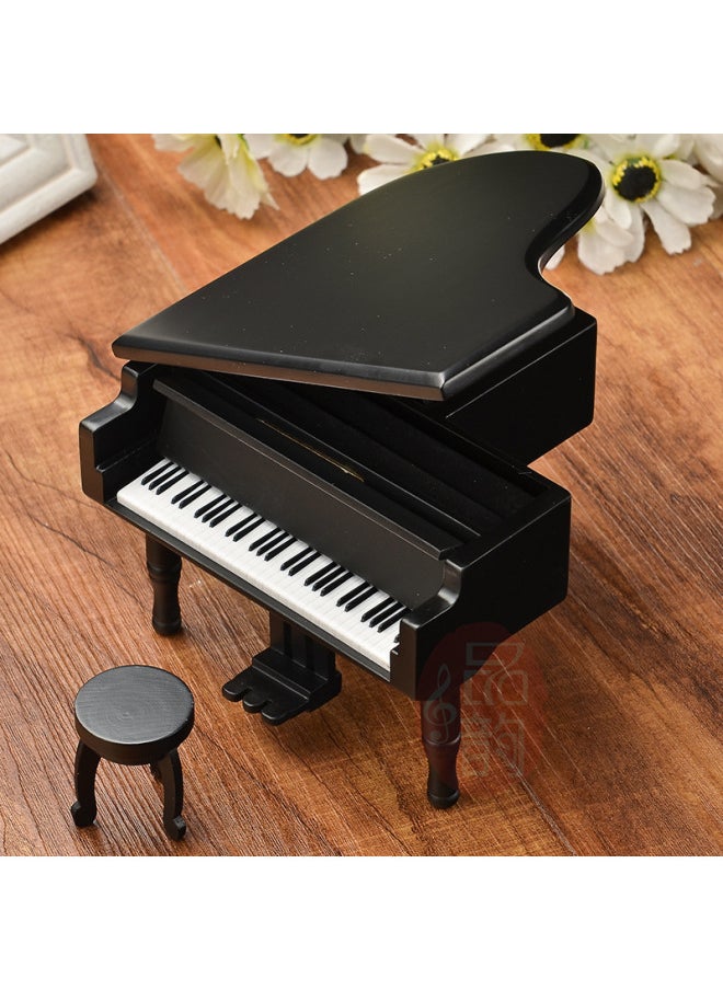 Supply Wooden Grand Piano Simulation Music Box Music Box Crafts Home Ornaments Holiday Gifts-Color:Blande-Dimensions:Track: To Alice