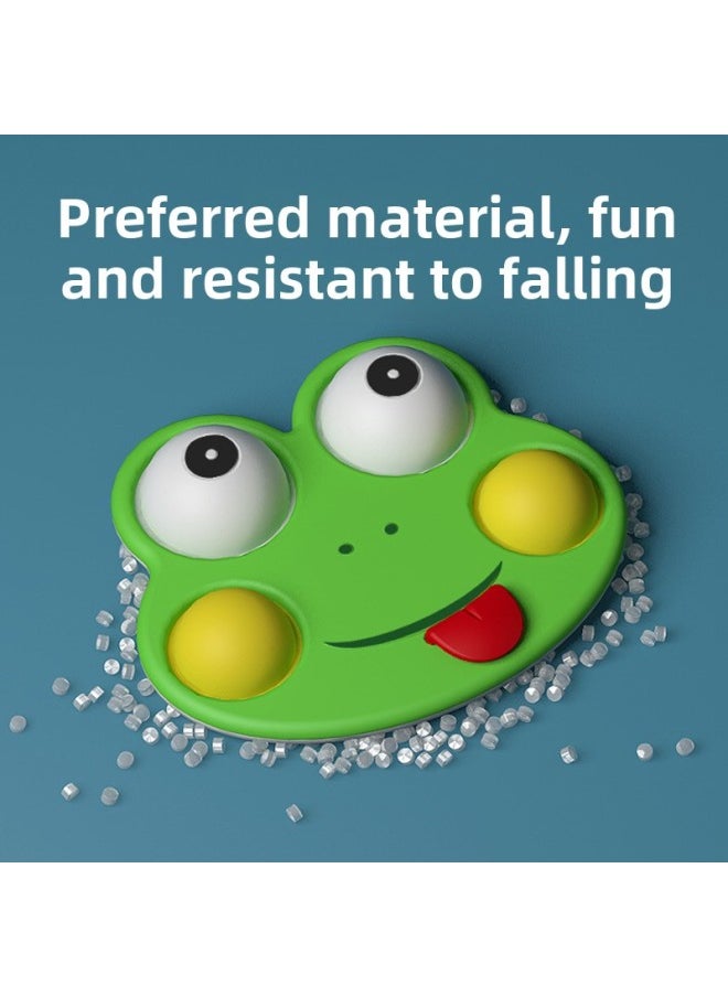 Cartoon Children's Early Education Puzzle Can Be Pressed Multicolored Hand-held Board Fall-resistant Intelligence Development Exercise Finger Fine Movements-Color:Touch Ball-[airplane] [Packaging]