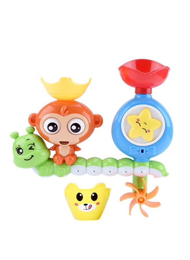 Baby Bath Toy Trembles The Same Bathroom Baby Children Play With Water Monkey Turn Music Wholesale-Color:Octopus Shower