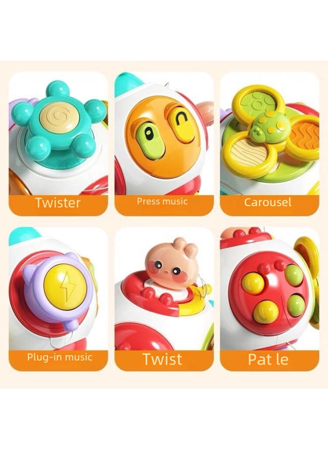 Baby Hand Grab Manhattan Ball Montessori Early Education Grasping Sensory Training 0-1 Year Old Toy-Color:Busy Hand Ball ]