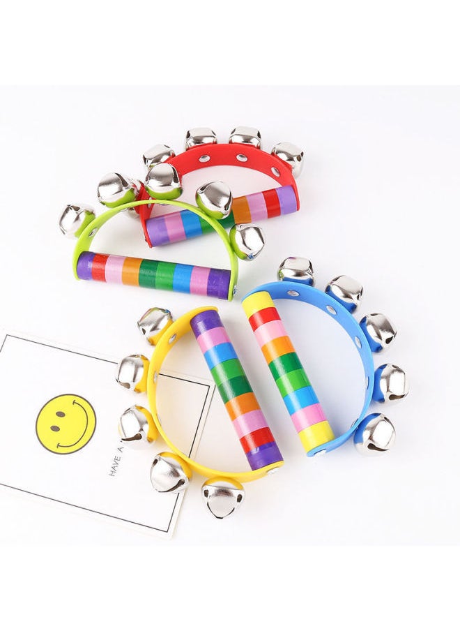 Rattle Baby Baby Grasp Training Toy 0-1 Years Old Musical Instrument Toy Boys And Girls Soothing Small Sand Hammer Rattle-Color:2-piece Set  -Specifications:Random Pattern