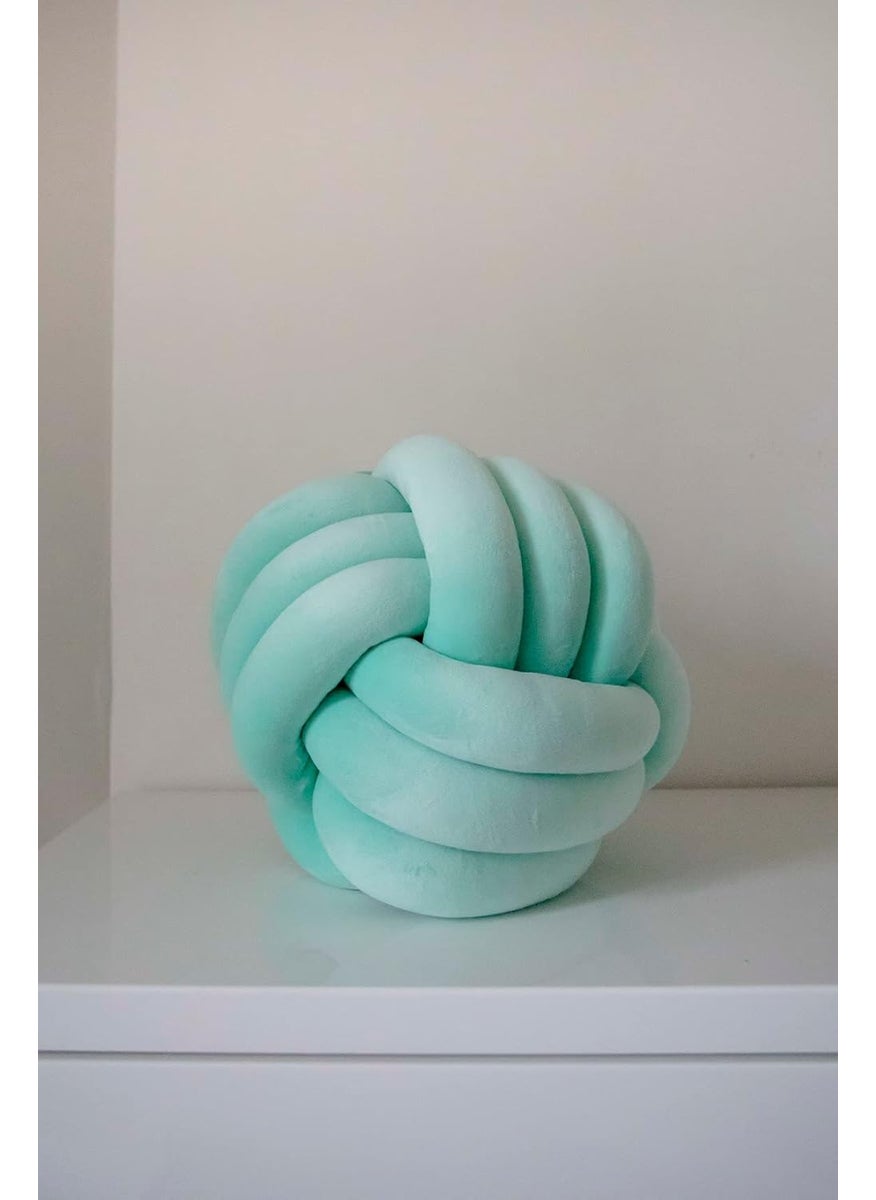 JigglyPoo Baby BallBaby Play BallBaby ToyCott CushionDecorative Pillow Cot Dcor Woven PillowColor ChoiceHome Sofa Nursery Decoration Home Warming Gift Knot Ball Ivory