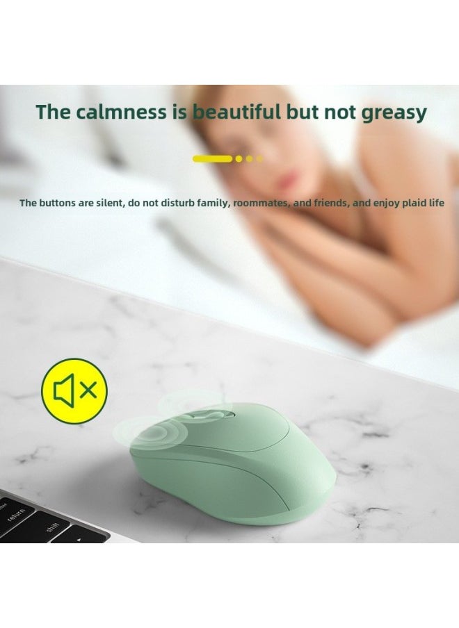 YUSHEDA Wireless Mouse For Girls Office Quiet Silent Charging For Asus HP Lenovo Dell Computer-Specifications:Mint Green  Comes With Charging Cable