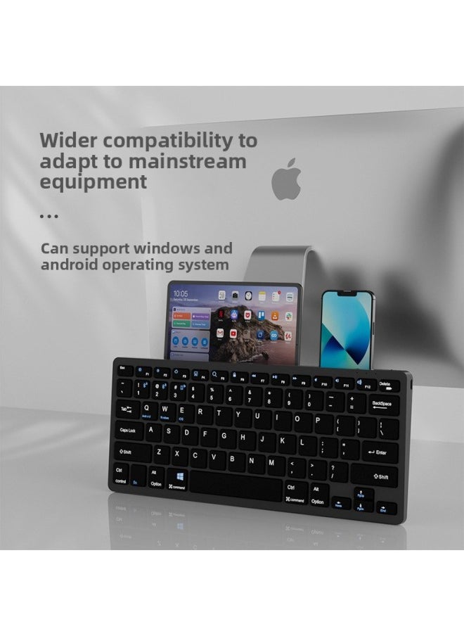 Aobeidi Thin 2.4g Wireless Portable Office Keyboard Dry Battery Mute Notebook Keyboard Wholesale-Specifications:K622 [2.4g Battery Model] Single Keyboard-Silver