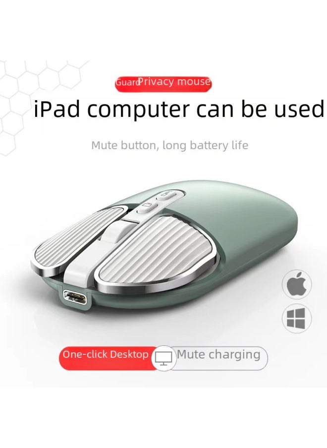 M203 Wireless Mouse Bluetooth Dual-mode Mute Girl Cute Pink Laptop Office Home Charging Mouse-Specifications:M203 Vitality Powder Wireless + Bluetooth