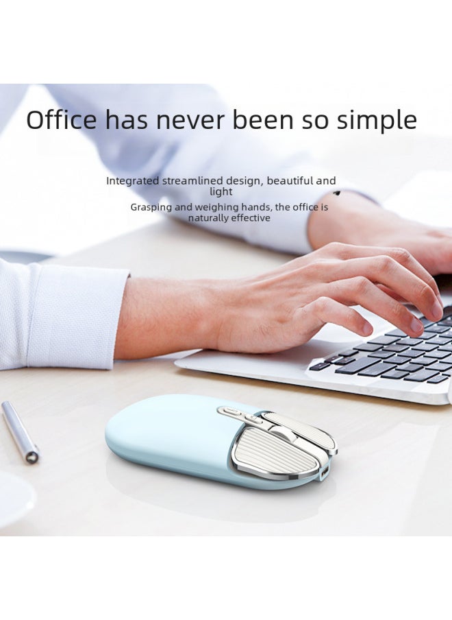 M203 Wireless Mouse Bluetooth Dual-mode Mute Girl Cute Pink Laptop Office Home Charging Mouse-Specifications:M203 Vitality Powder Wireless + Bluetooth