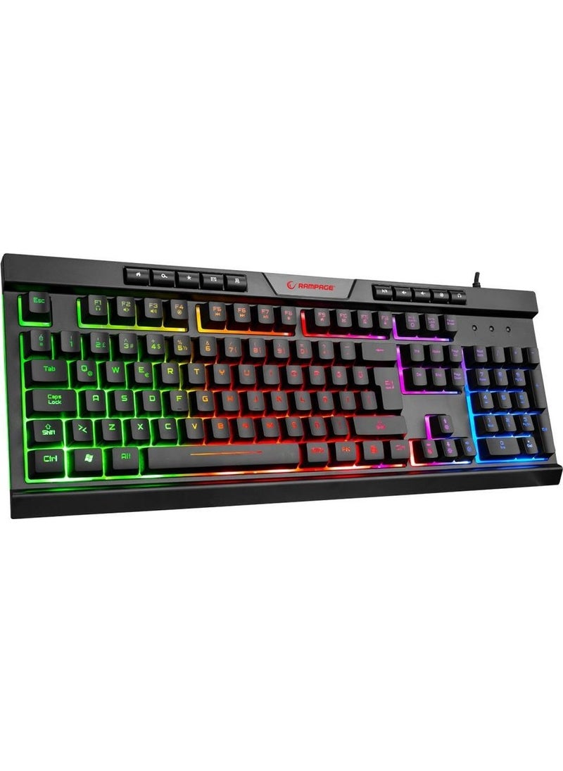 Bygamex-K2 Rainbow Illuminated Multimedia Gaming Keyboard