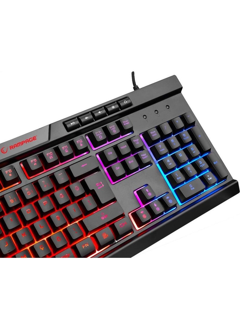 Bygamex-K2 Rainbow Illuminated Multimedia Gaming Keyboard