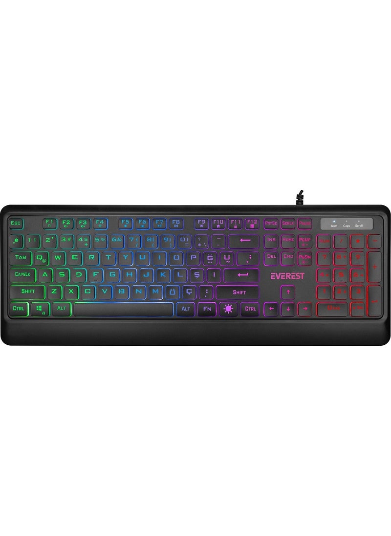 KB-R59 Forza USB Rainbow Multimedia Keyboard