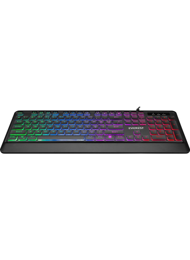 KB-R59 Forza USB Rainbow Multimedia Keyboard