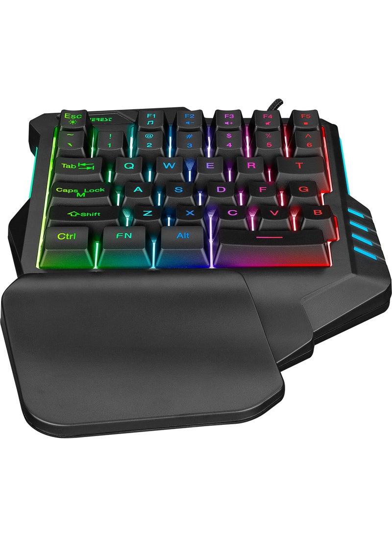 KB-R177 Salvo RGB Rainbow LED 35 Key Mini Gaming Keyboard