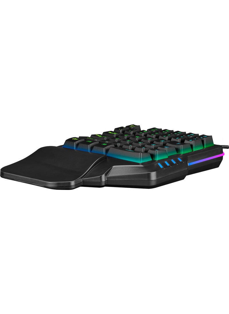 KB-R177 Salvo RGB Rainbow LED 35 Key Mini Gaming Keyboard