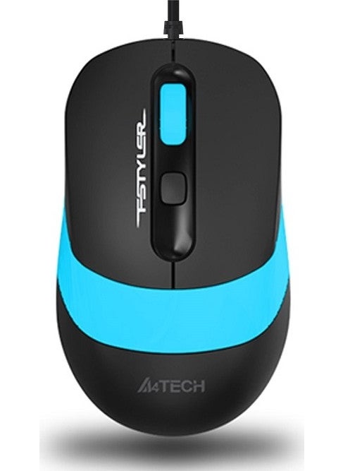 A4 TECH FM10 USB 1600dpi Optic Black/Blue Mouse