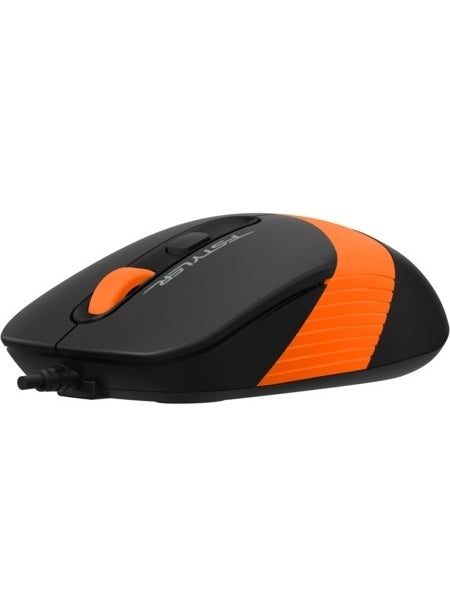 FM10 USB 1600DPI Black - Orange Mouse