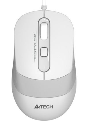 FM10 USB 1600DPI Gray - White Mouse