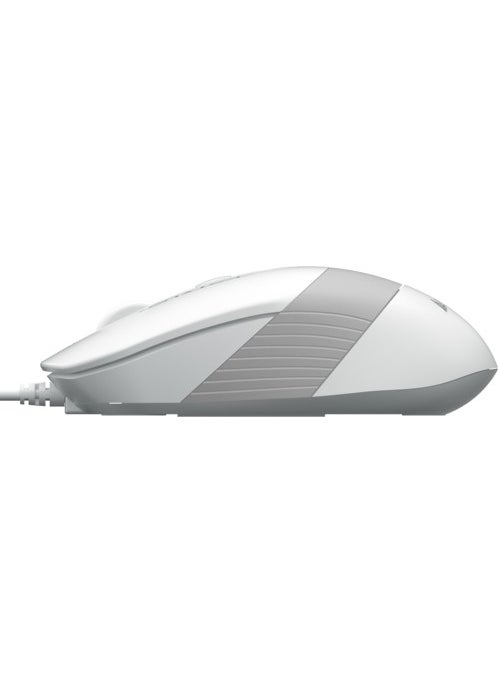 FM10 USB 1600DPI Gray - White Mouse
