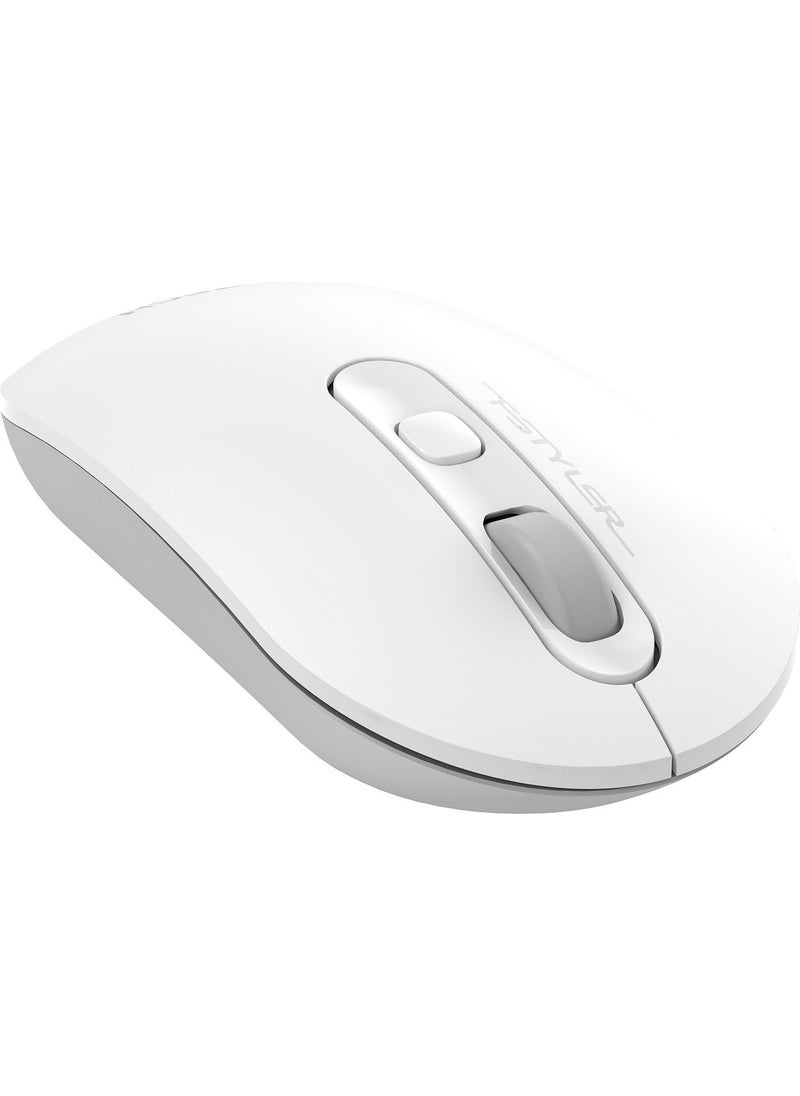 FG20 Nano Receiver Wireless Optical 2000DPI Energy Saving Compact Mouse - White