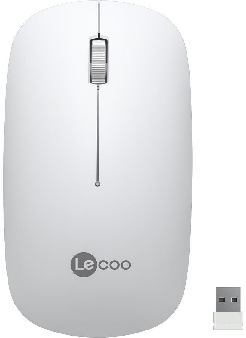 WS214 1200 DPI 4 Button Wireless Mouse White