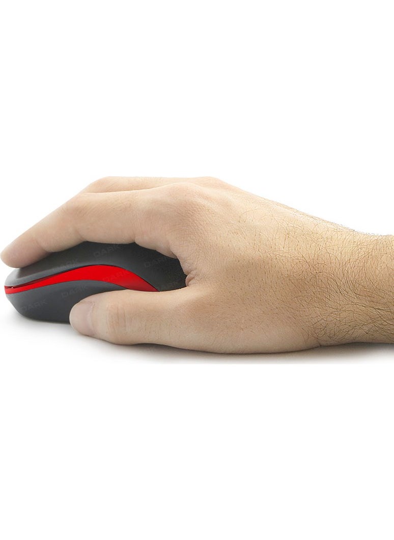 MSW100R Wireless Notebook Mouse - Red/Black (DK AC MSW100R)