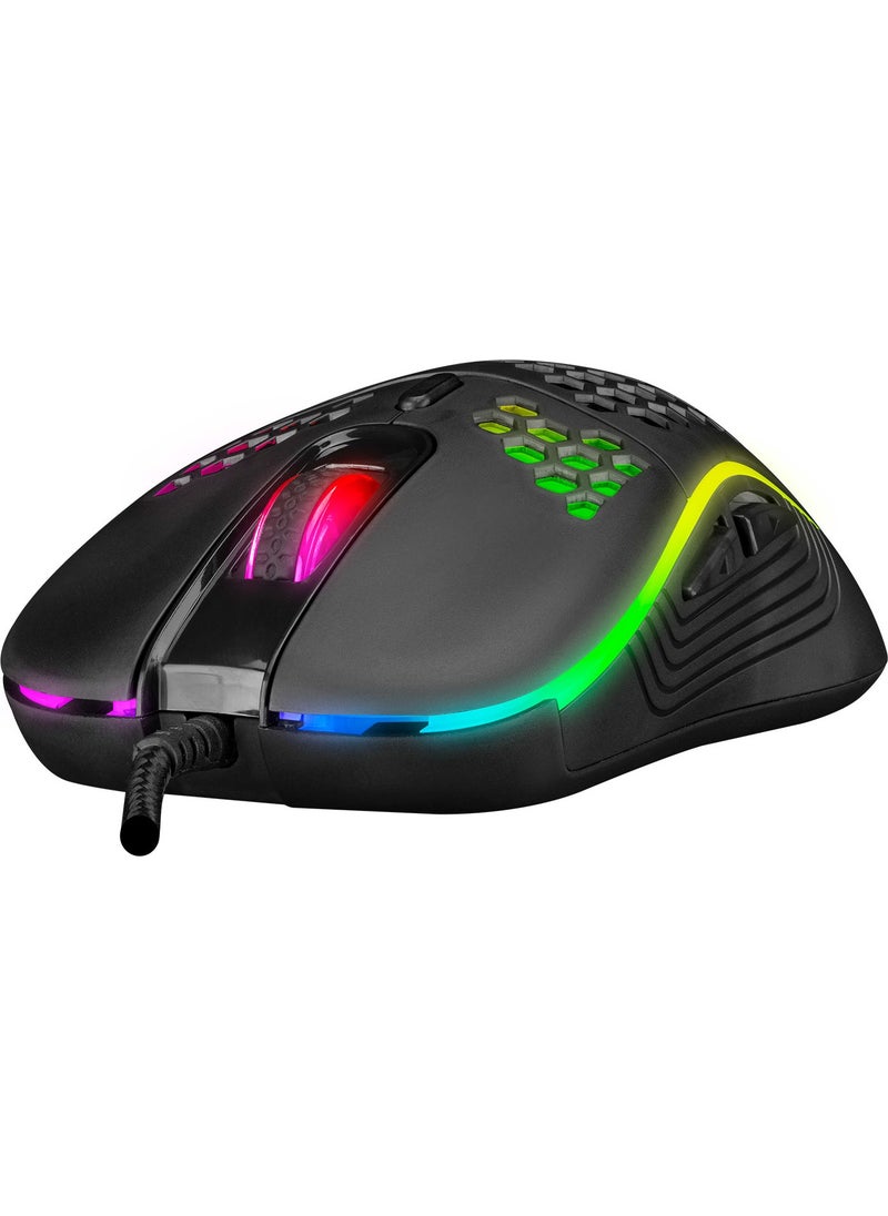 SM-G66 X-Hole USB Black 7d Optical 8000DPI LED Light Mouse