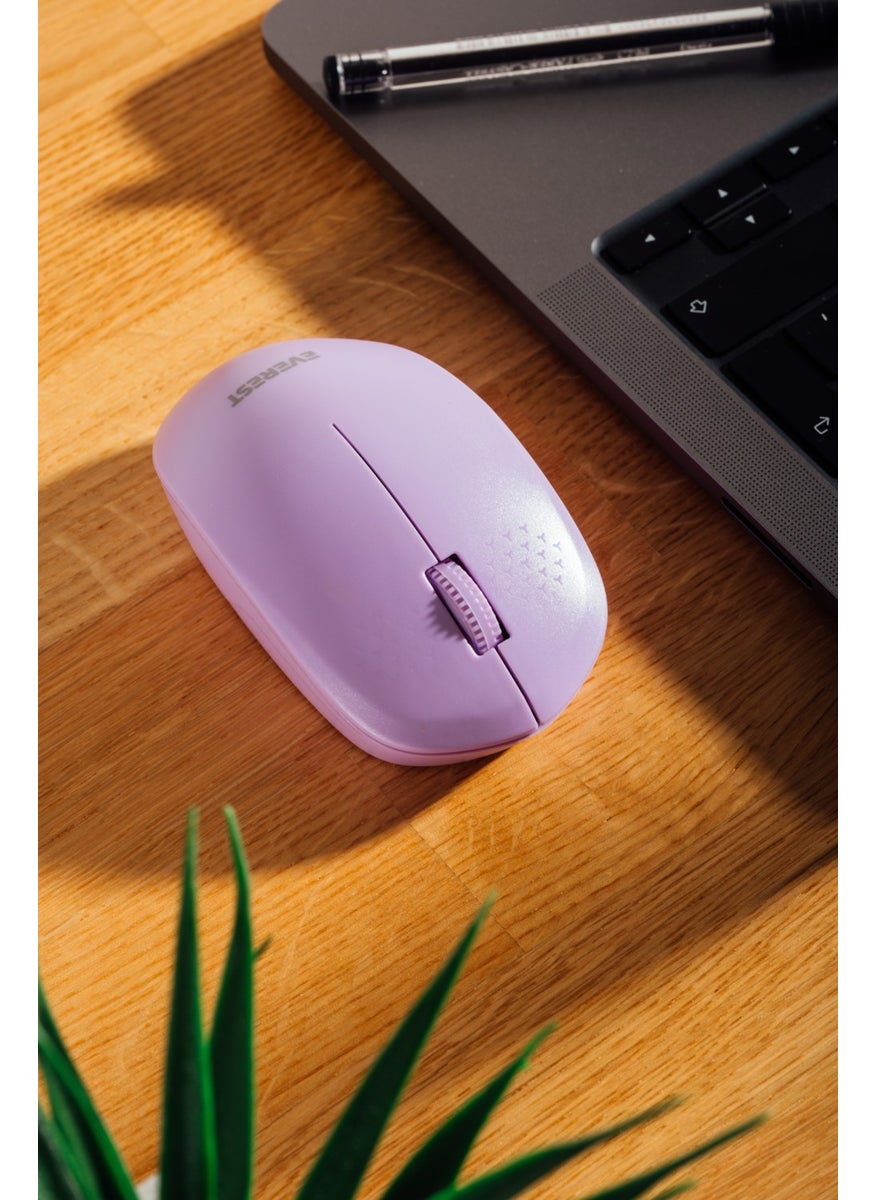 Smw-88 USB Purple 2.4ghz Wireless Mouse