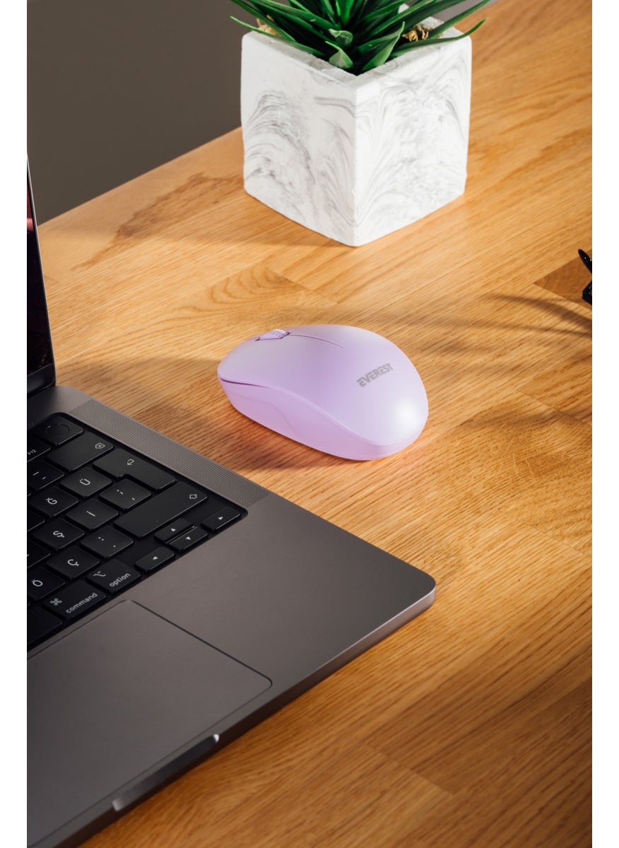 Smw-88 USB Purple 2.4ghz Wireless Mouse