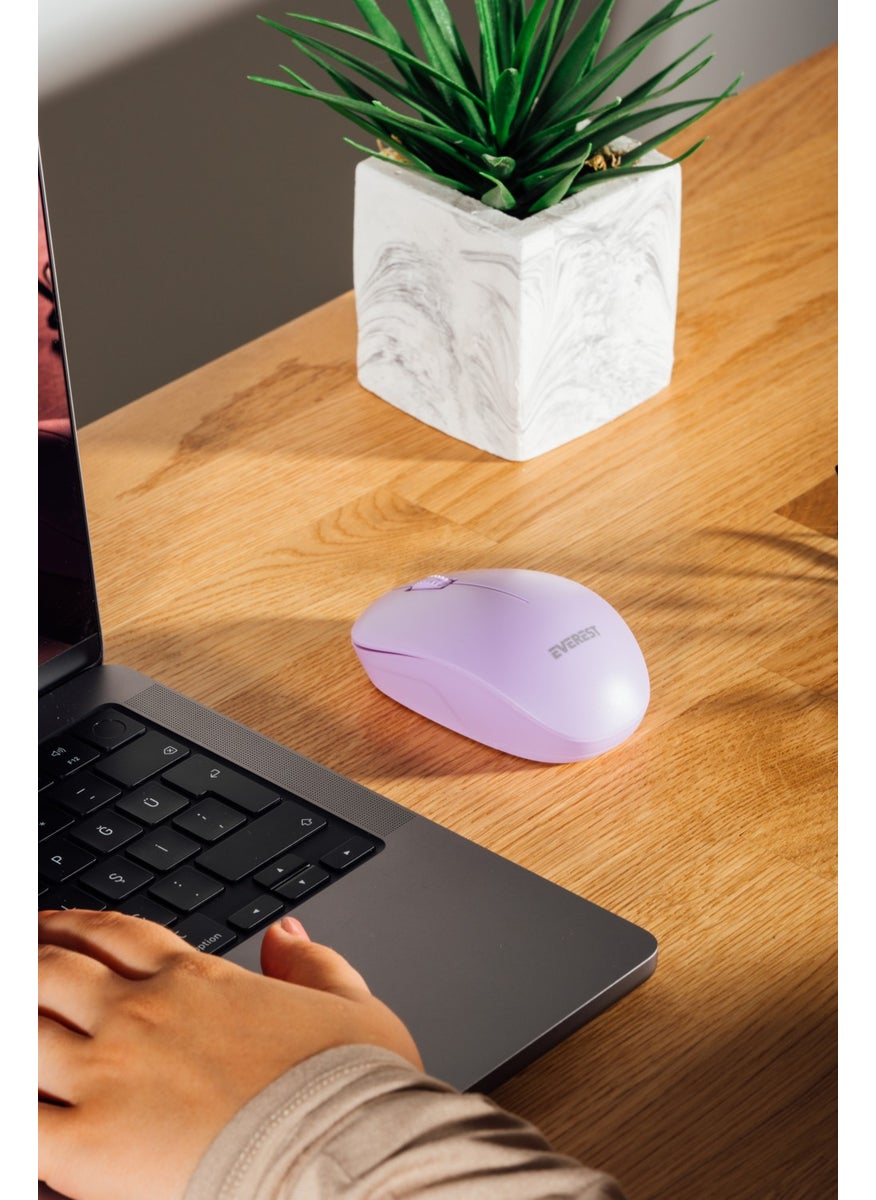 Smw-88 USB Purple 2.4ghz Wireless Mouse