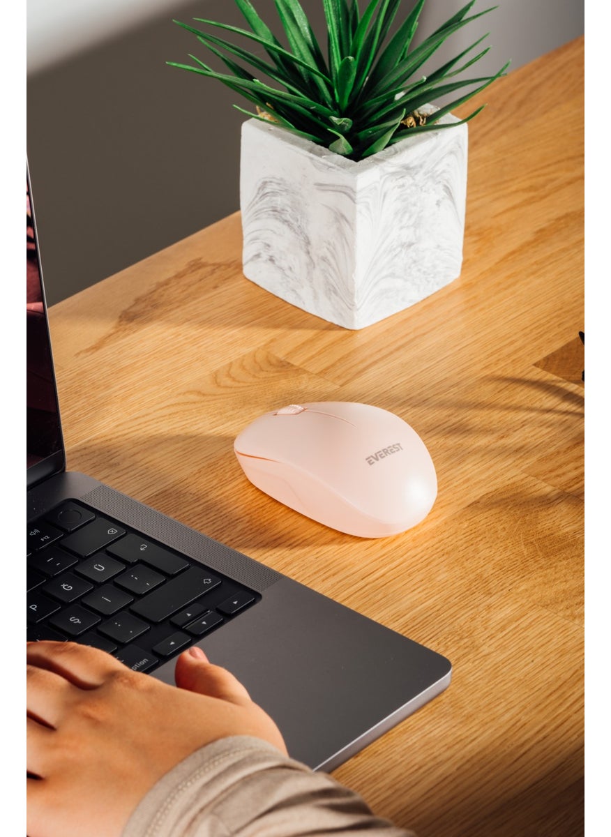 Smw-88 USB Pink 2.4ghz Wireless Mouse